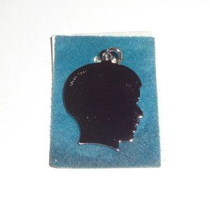 Sterling Silver Boy Profile Charm Pendent Engravable